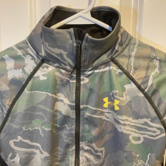 #37 Women's Under Armour Camouflage Half-Zip Pullover, Size Medium - Picture 2 of 4